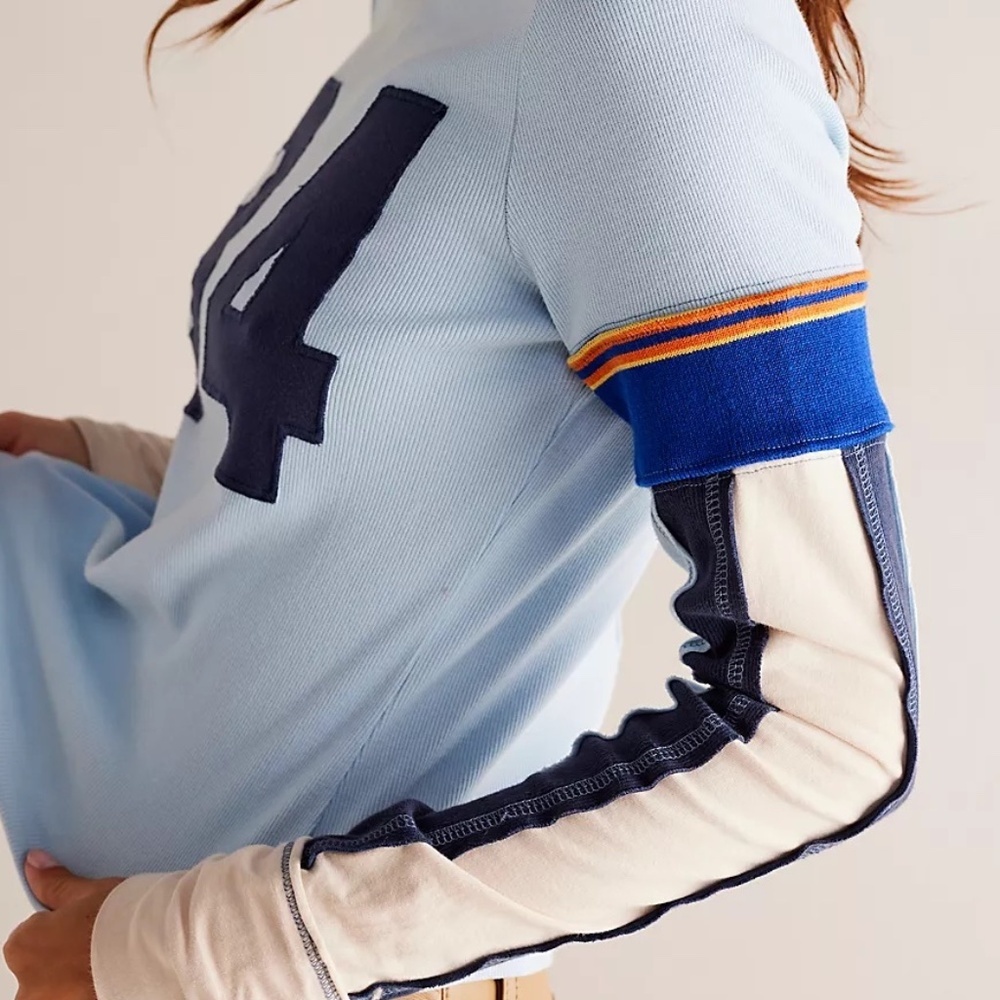 We The Free People Layered Number Snow Peak Tee - Picture 3 of 9